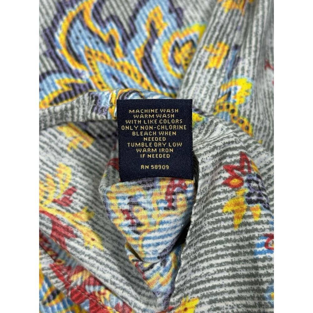 Cremieux Shirt Mens Size XL Multi Paisley Cotton Long Sleeve Collar Button Down - Picture 3 of 6